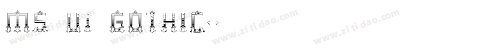 MS UI Gothic字体转换